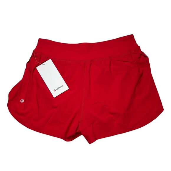 Lululemon Fast and Free High-Rise Classic-Fit Short 3" *Lulu Red - Picture 4 of 9